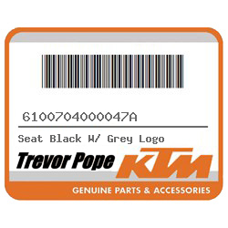 Seat Black W/ Grey Logo